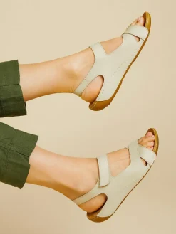 Pavers Ladies Touch Fasten Sandals^Women Flats