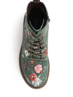 Pavers Lace Up Floral Boots^Women Boots & Wellies|Boots