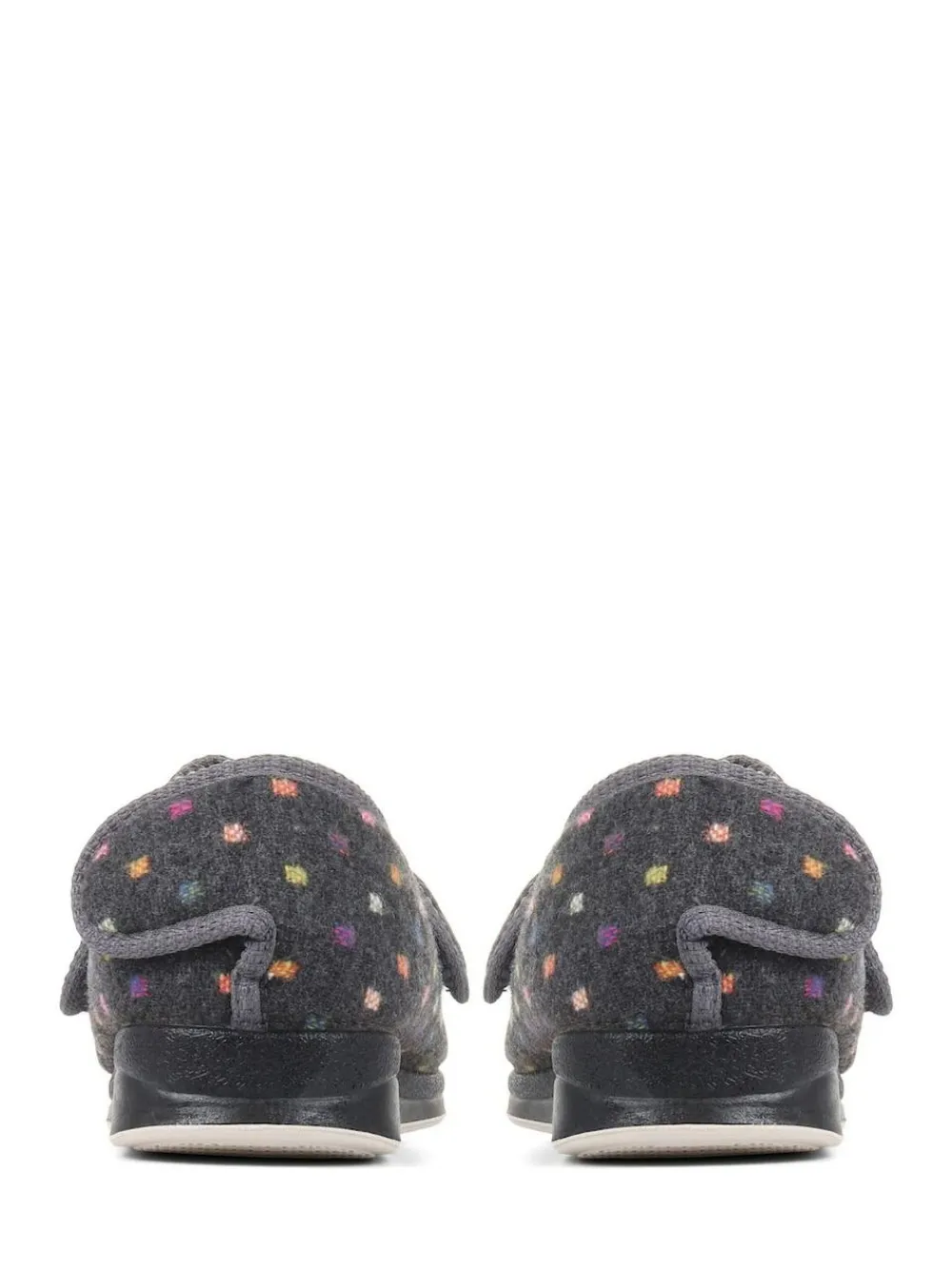 Outlet Pavers Grey Touch Fastening Full Slippers