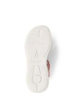 Pavers Grey Embellished Flatform Sandals^Women Flats