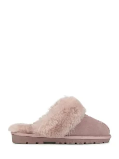 Best Pavers Sheepskin Lined Slippers Pink