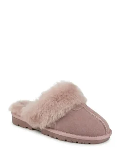 Best Pavers Sheepskin Lined Slippers Pink