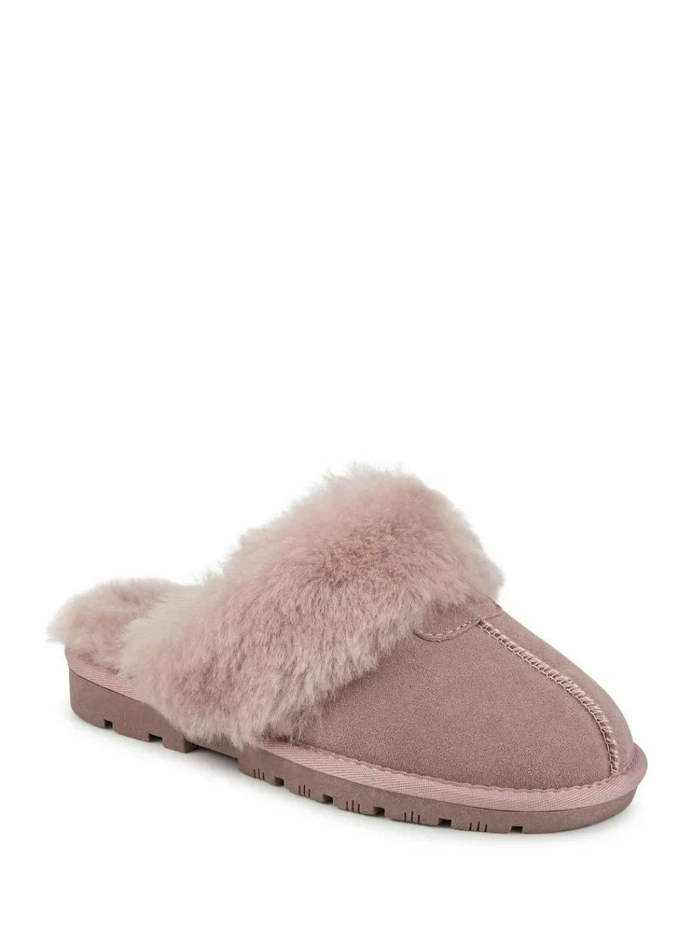 Best Pavers Sheepskin Lined Slippers Pink