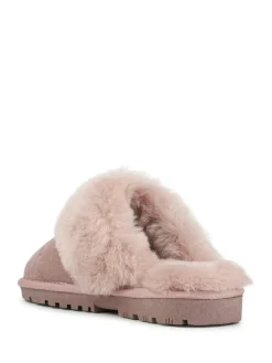Best Pavers Sheepskin Lined Slippers Pink