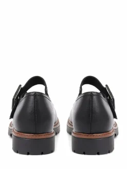 Pavers Mary Jane Buckle Shoes with Chunky Sole^Women Flats