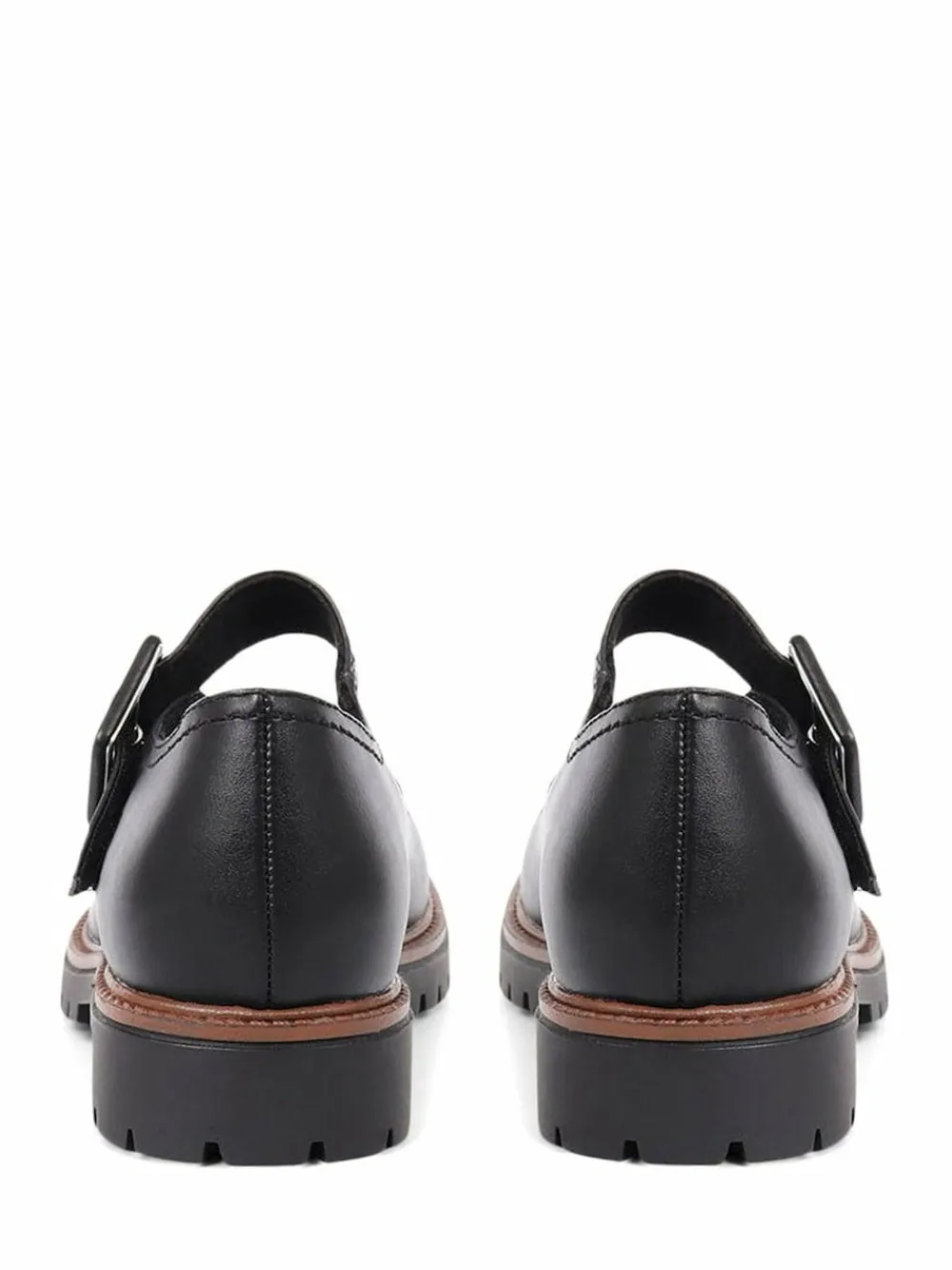 Pavers Mary Jane Buckle Shoes with Chunky Sole^Women Flats