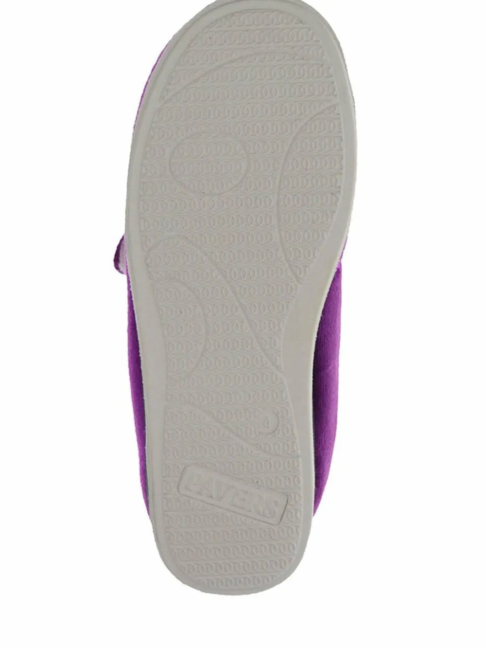 Pavers Wide Fit Ladies Touch Fasten Full Slippers With Permalose Sole^Women Slippers