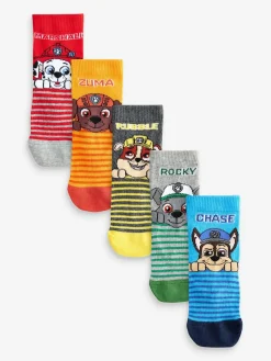 Clearance Next PAW Patrol Character Cotton Rich Socks 5 Pack