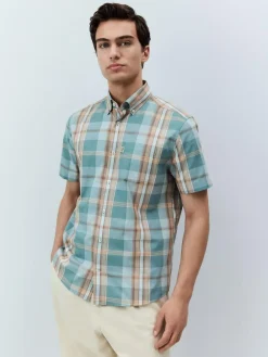 Next Regular Fit Short Sleeve Easy Iron Button Down Oxford Shirt^ Shirts