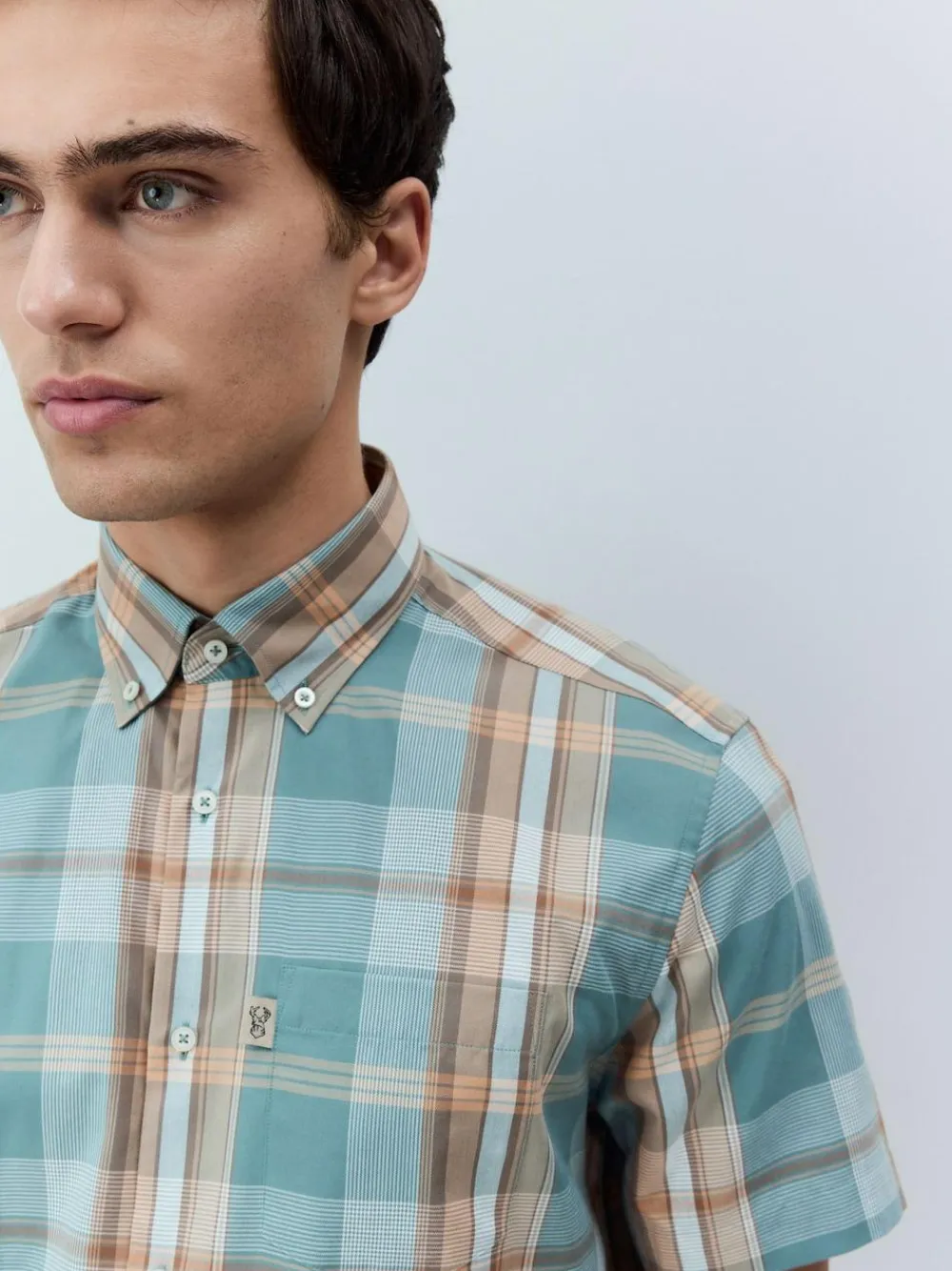 Next Regular Fit Short Sleeve Easy Iron Button Down Oxford Shirt^ Shirts
