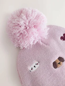Next Embroided Pom Beanie (3mths-10yrs)^ Hats|Hats, Gloves & Scarves
