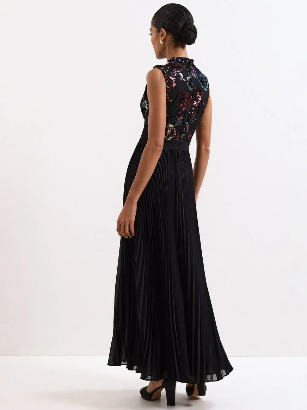 Phase Eight Black Lela Sequin Dress^Women Maxi Dresses