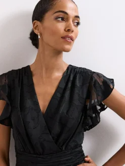 Phase Eight Black Liana Dress^Women Occasion Dresses|Maxi Dresses