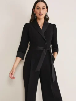 Phase Eight Black Tux Kylie Jumpsuit