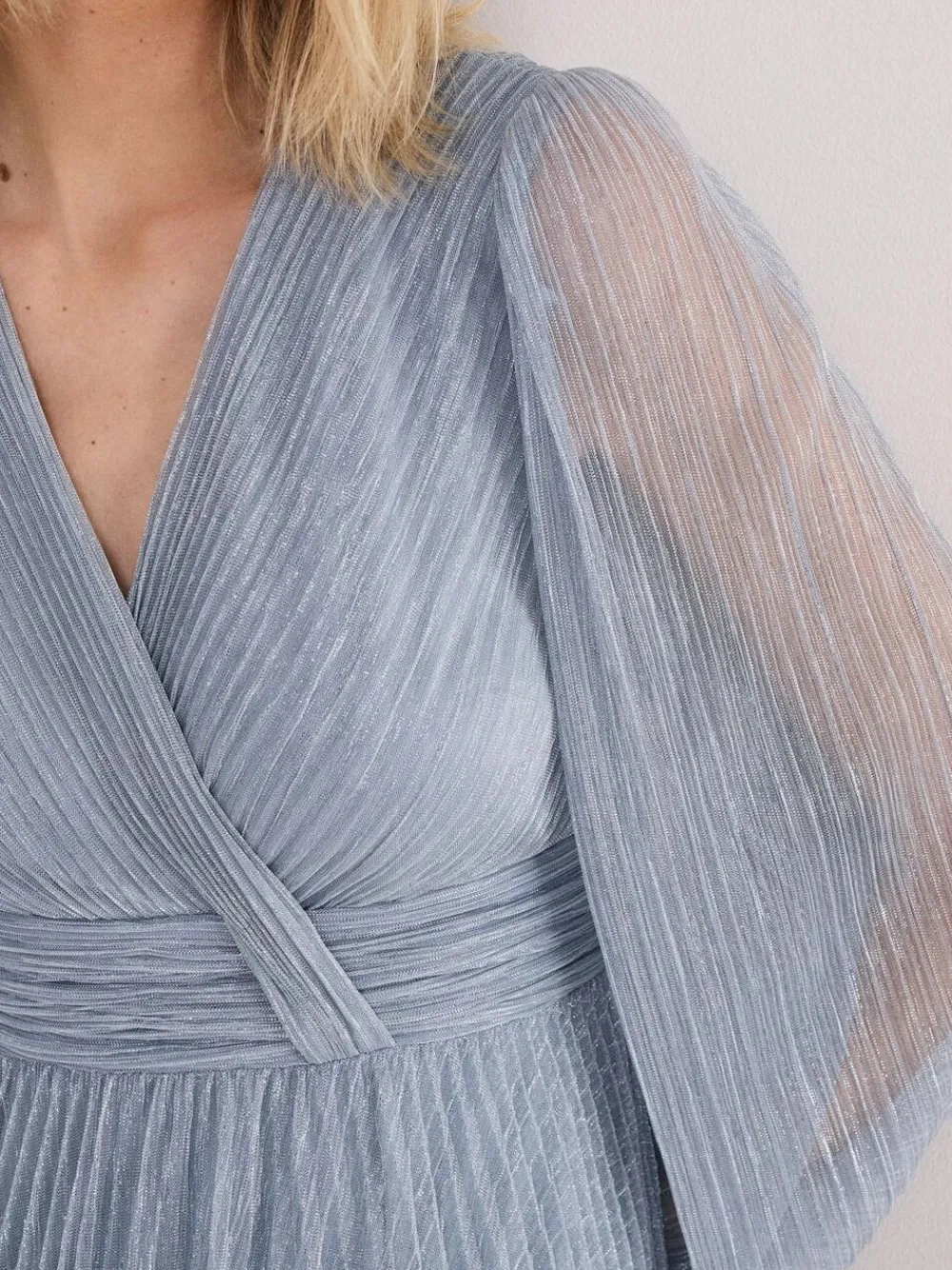 Phase Eight Blue Harper Plisse Dress^Women Maxi Dresses