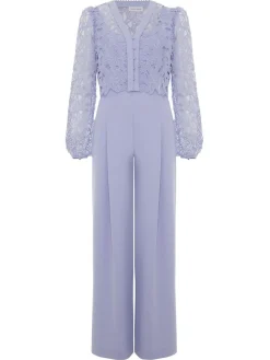 Clearance Phase Eight Blue Petite Winona Lace Jumpsuit