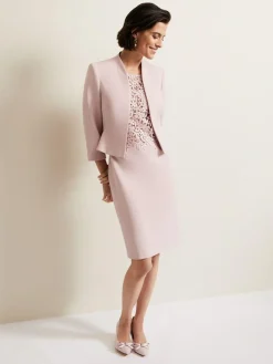Discount Phase Eight Pink Daisy Peplum Jacket