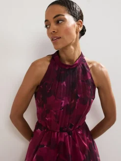 Hot Phase Eight Purple Bethany Floral Print Dress