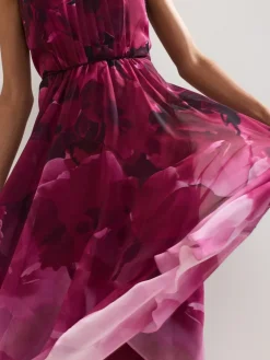 Hot Phase Eight Purple Bethany Floral Print Dress