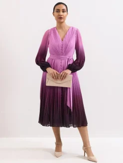 New Phase Eight Purple Petite Mira Ombre Dress
