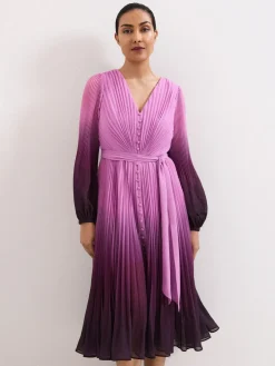 New Phase Eight Purple Petite Mira Ombre Dress