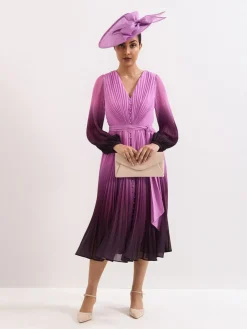 New Phase Eight Purple Petite Mira Ombre Dress