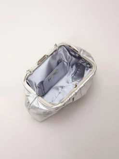 Phase Eight Silver Pouch Clutch Bag^Women Bags