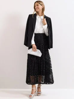 Phase Eight Silver Pouch Clutch Bag^Women Bags