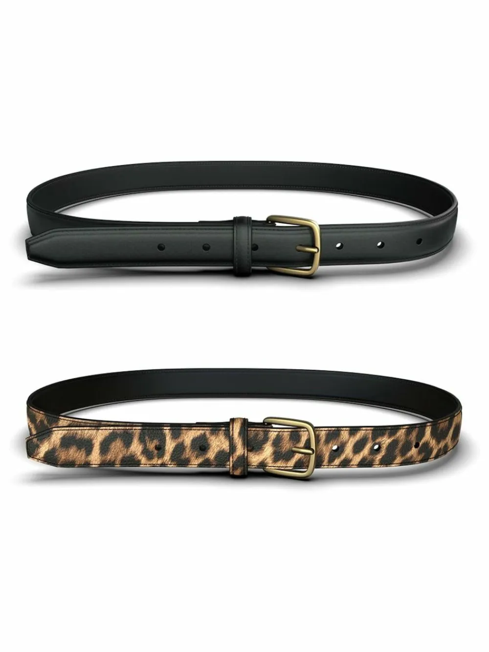 PIECES Black Belts 2 Pack^Women Belts