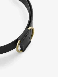 PIECES Black Leather Belt^Women Belts