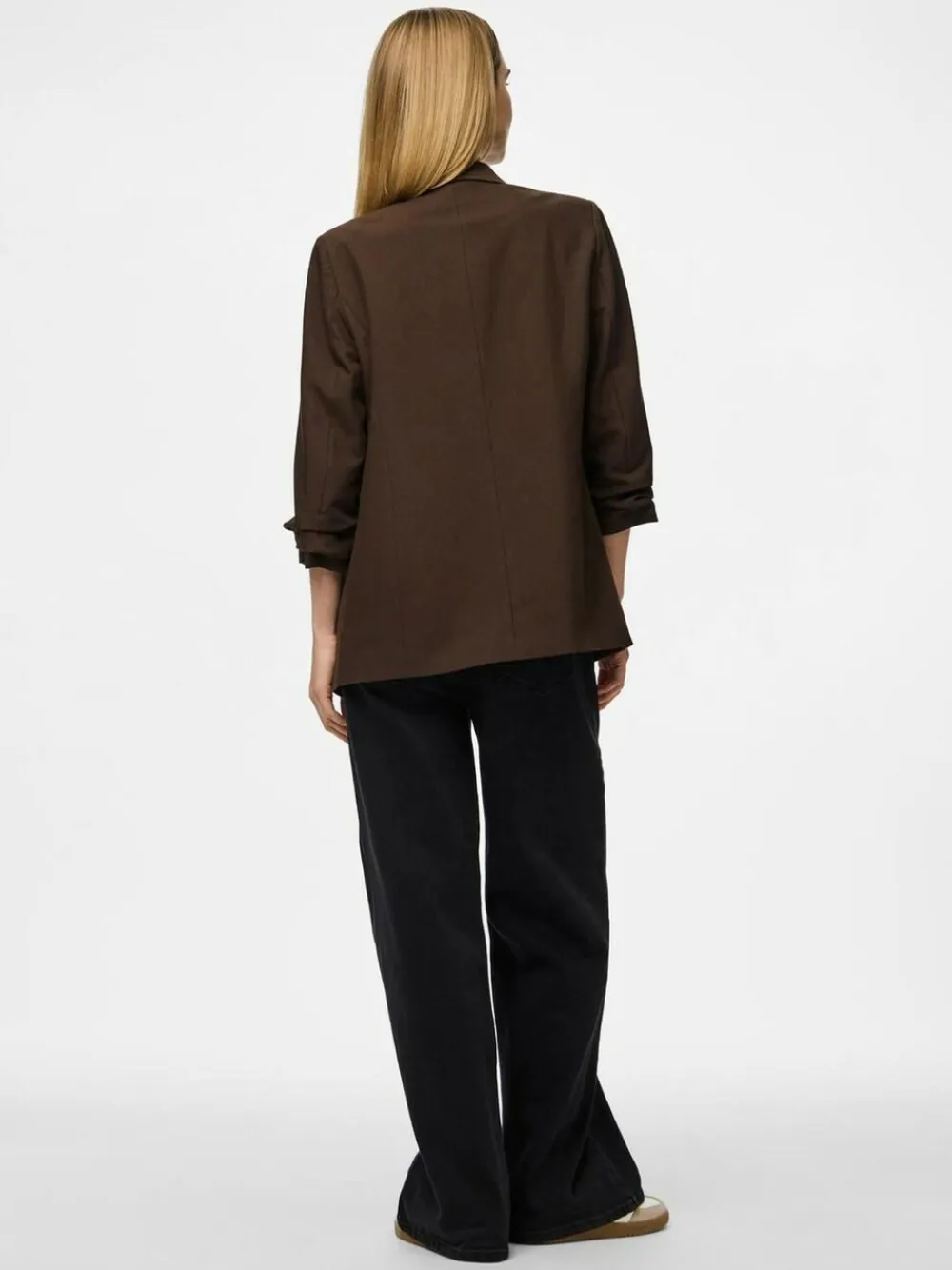 PIECES Brown 3/4 Length Sleeve Blazer^Women Blazers