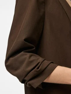 PIECES Brown 3/4 Length Sleeve Blazer^Women Blazers
