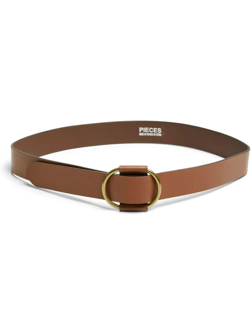 PIECES Brown Leather Belt^Women Belts