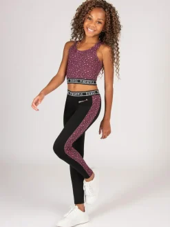 Pineapple Animal Girls Leopard Print Midi Crop Top^ Bras & Crop Tops