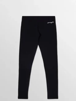 Pineapple Black Petite Womens Wide Waistband Leggings^Women Sportswear|Leggings & Sweatpants