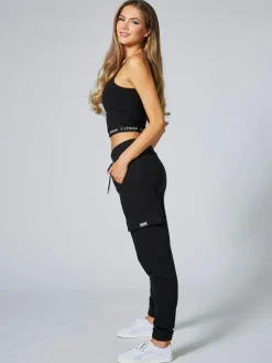 Pineapple Womens Cargo Joggers Black