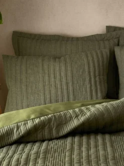 Pineapple Elephant Tamba Jersey Stripe Quilted Duvet Cover Set^ Branded Bedlinen