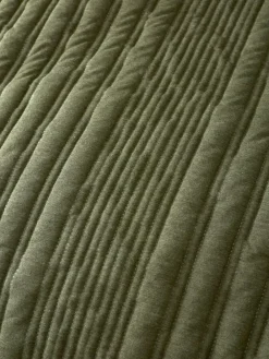 Pineapple Elephant Tamba Jersey Stripe Quilted Duvet Cover Set^ Branded Bedlinen