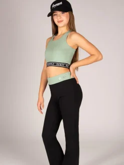 Pineapple Tape Hem Midi Crop Top^ Bras & Crop Tops