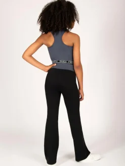 Online Pineapple Tape Hem Midi Crop Top Grey