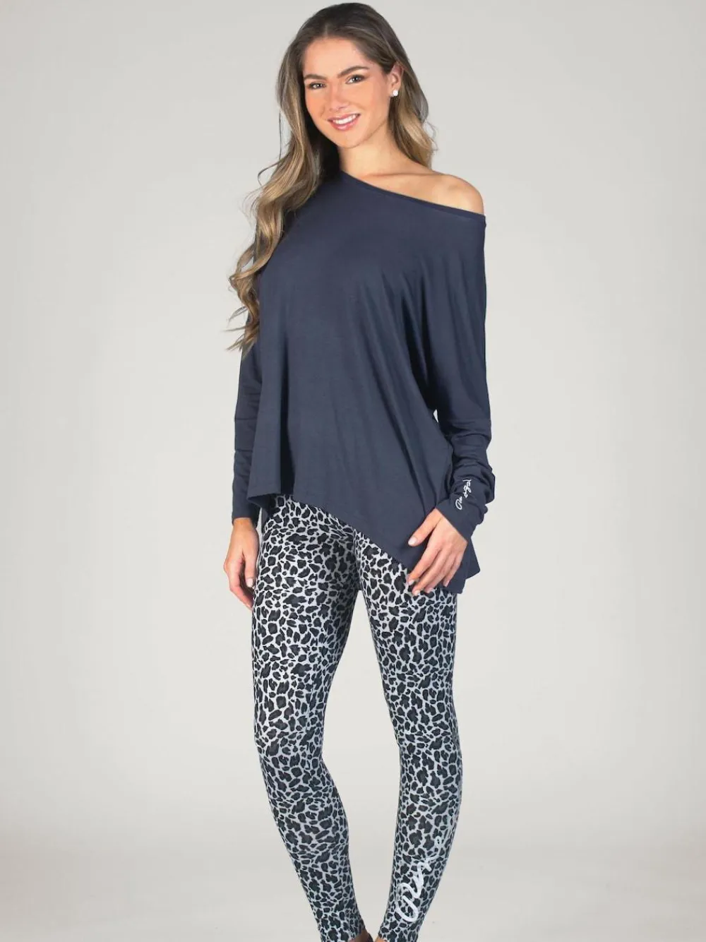 Pineapple Grey Womens Script Long Sleeves Top^Women Sportswear