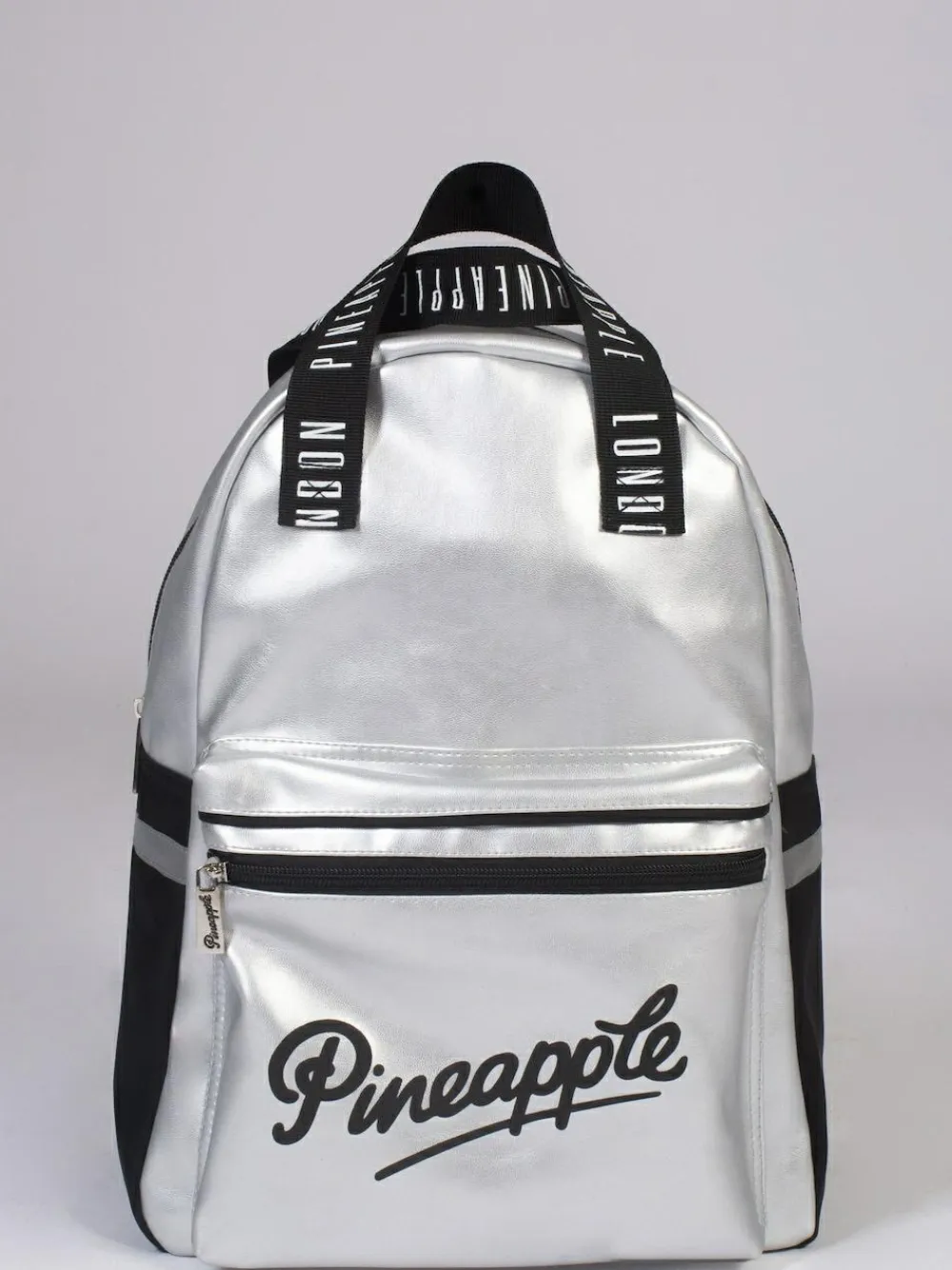 Pineapple Silver Retro Logo Pocket Backpack^ Bags