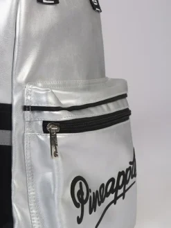 Pineapple Silver Retro Logo Pocket Backpack^ Bags