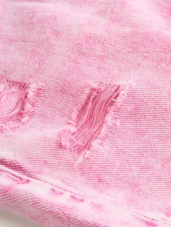 Next 100% Cotton Frayed Edge Distressed Shorts (3-16yrs) Pink