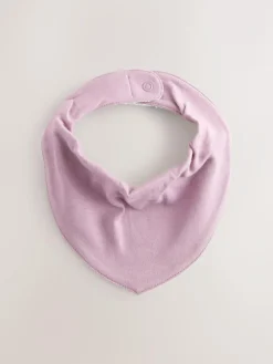 Hot Next Pink 5 Pack Baby Dribble Bibs