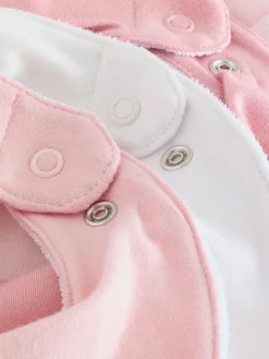Next Pink 5 Pack Baby Dribble Bibs^ Bibs|Newborn Accessories