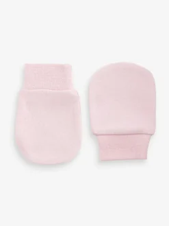 Next Pink 3 Pack Baby Scratch Mitts^ Hats & Scratch Mitts|Newborn Accessories