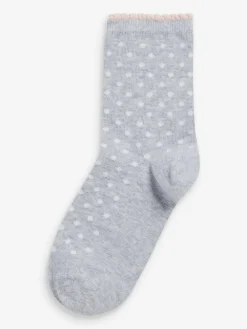 Next Pink 7 Pack Cotton Rich Pretty Ankle Socks^ Socks & Tights|Socks & Tights