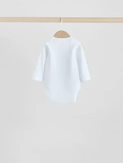 Sale Next Pink 7 Pack Long Sleeve Baby Bodysuit