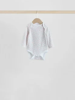 Sale Next Pink 7 Pack Long Sleeve Baby Bodysuit